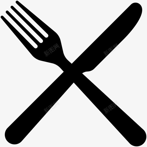 银器晚餐吃饭图标svg_新图网 https://ixintu.com 吃饭 晚餐 银器 食物 餐厅