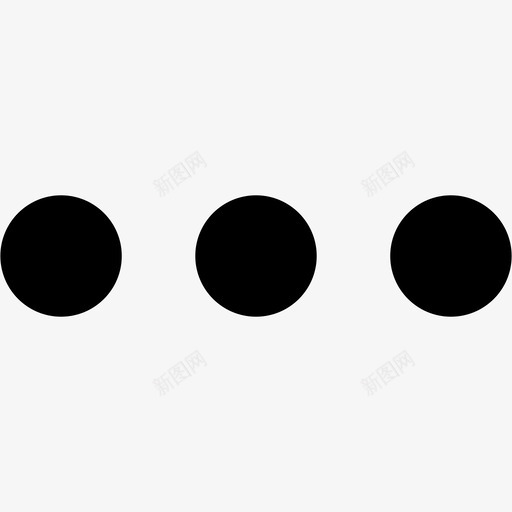 点继续列表图标svg_新图网 https://ixintu.com 书写 列表 句点 导航 点 继续 菜单 键入