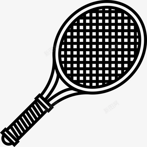 网球拍田径运动图标svg_新图网 https://ixintu.com 倾斜 玩具球拍 田径 网球拍 运动