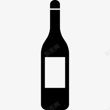 意大利酒瓶食物图标图标