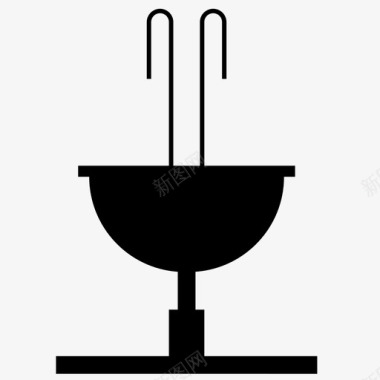喷泉浴缸罗马式图标图标