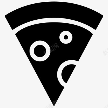 披萨送货晚餐图标图标