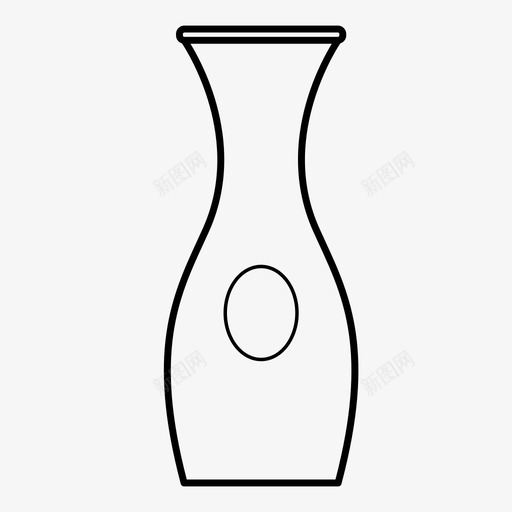 瓶容器玻璃杯图标svg_新图网 https://ixintu.com 坛子 容器 玻璃杯 瓶 花瓶 葡萄酒