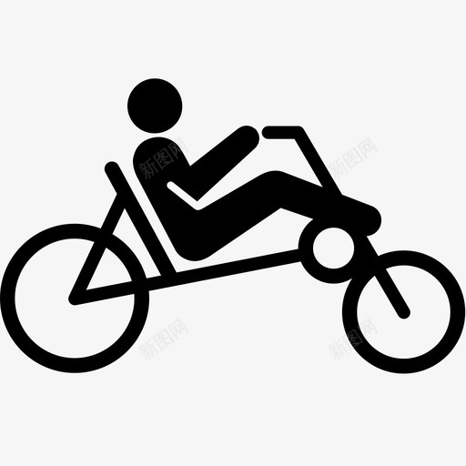 横卧自行车躺着娱乐图标svg_新图网 https://ixintu.com 交通 人 娱乐 安全 横卧自行车 躺着 车辆 轮子 运动 速度 骑手