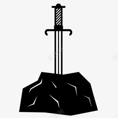 剑刀石头图标图标