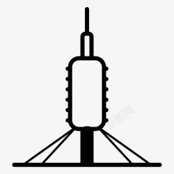 托雷托雷·德科尔塞拉建筑巴塞罗那图标高清图片