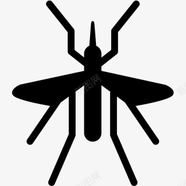 蚊子西尼罗河病毒公共卫生图标图标