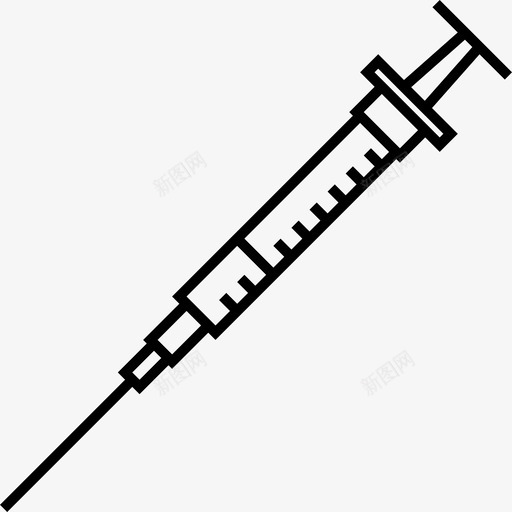 注射器药品卫生医院针头图标svg_新图网 https://ixintu.com 倾斜 医院 卫生 戳 注射器 疫苗 药品 针头