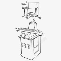 带锯钻床带锯图标高清图片