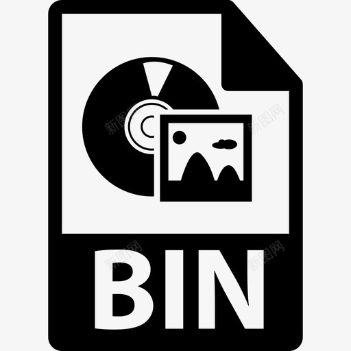 BIN文件格式界面文件格式图标svg_新图网 https://ixintu.com BIN文件格式 文件格式图标 界面