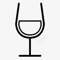 酒师酒杯酒吧白葡萄酒图标高清图片