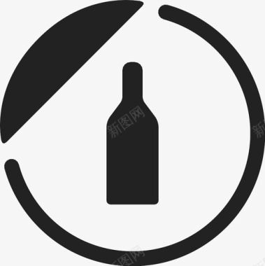 洁食葡萄酒酒精酒图标图标