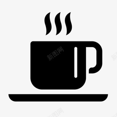 咖啡茶杯热饮图标图标