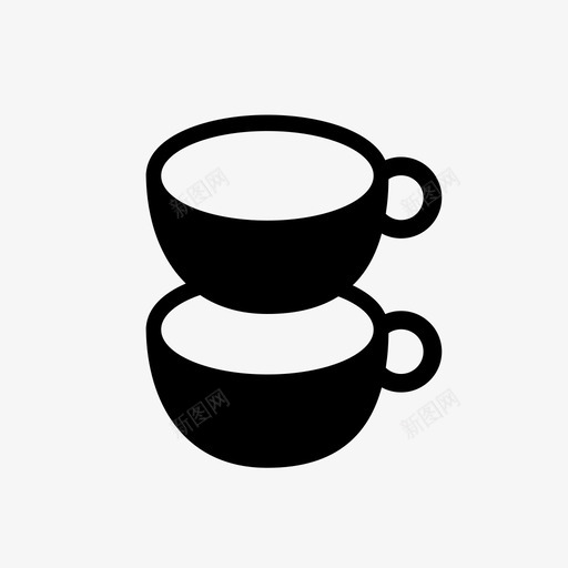 双人咖啡马克杯意式浓缩咖啡图标svg_新图网 https://ixintu.com tazzina 双人咖啡 咖啡因 意式浓缩咖啡 杯子 盘子 饮料 马克杯