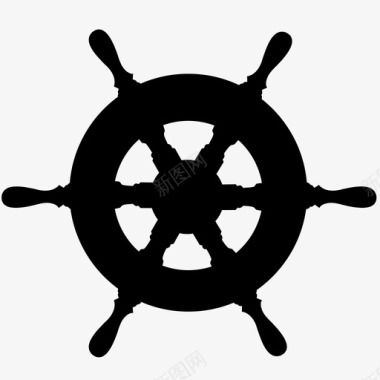 船轮方向航海图标图标