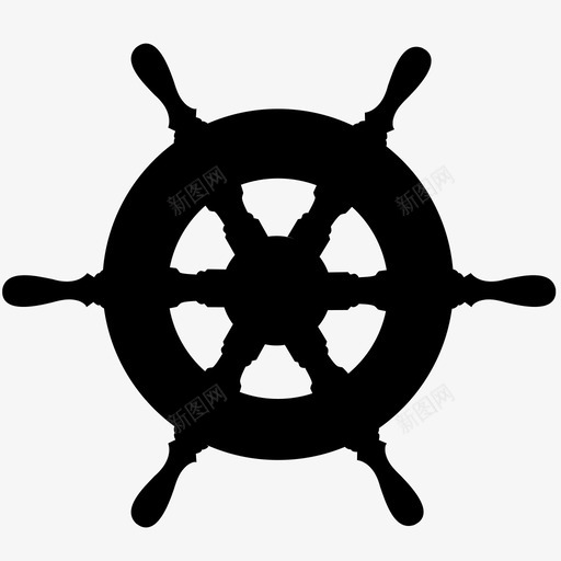 船轮方向航海图标svg_新图网 https://ixintu.com 方向 海洋 航海 船轮