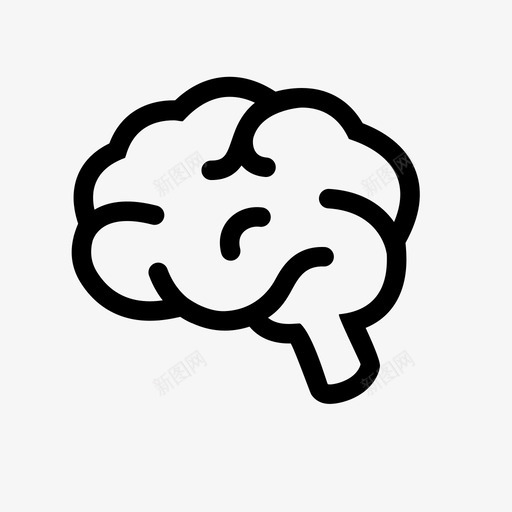 大脑思考聪明图标svg_新图网 https://ixintu.com 大脑 头脑 思考 智力 智能 神经学 神经科学 聪明 脑力