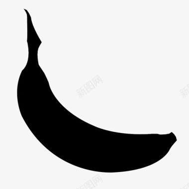 芭蕉香蕉食品水果热带图标图标