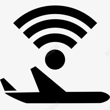 飞机互联网旅行移动飞行连接图标图标