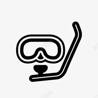 潜水器面罩护目镜图标图标