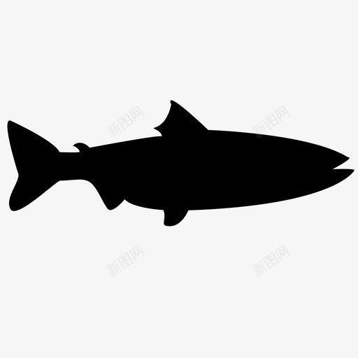 鲑鱼鱼食物河流海洋动物图标svg_新图网 https://ixintu.com 水 河流 海洋动物 海洋生物 海洋食物 食物 鱼 鲑鱼