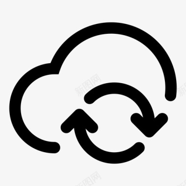 云同步循环同步图标图标