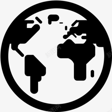 全球世界行星图标图标