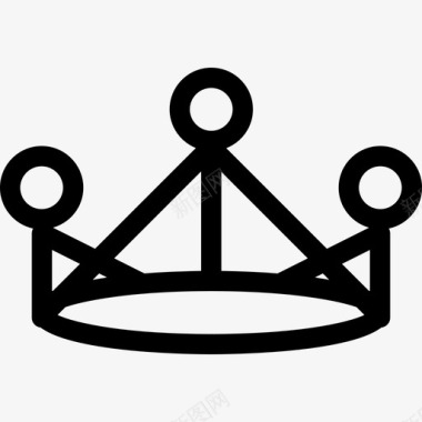 上面有三个圆圈的皇冠皇冠图标图标