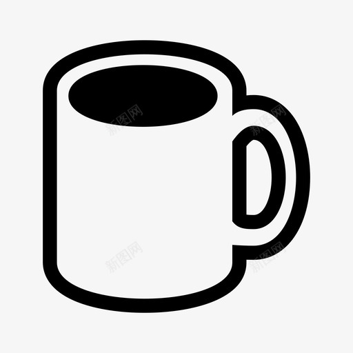 咖啡黑咖啡一杯泥图标svg_新图网 https://ixintu.com 一杯泥 乔 卡夫 咖啡 爪哇 餐车 黑咖啡