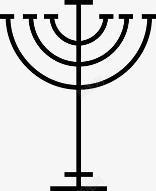 烛台蜡烛庆典节日犹太图标图标