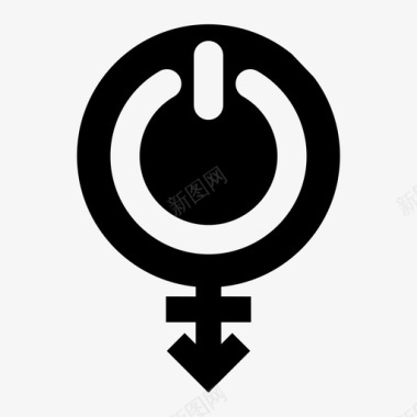 变性权力平等抗议图标图标