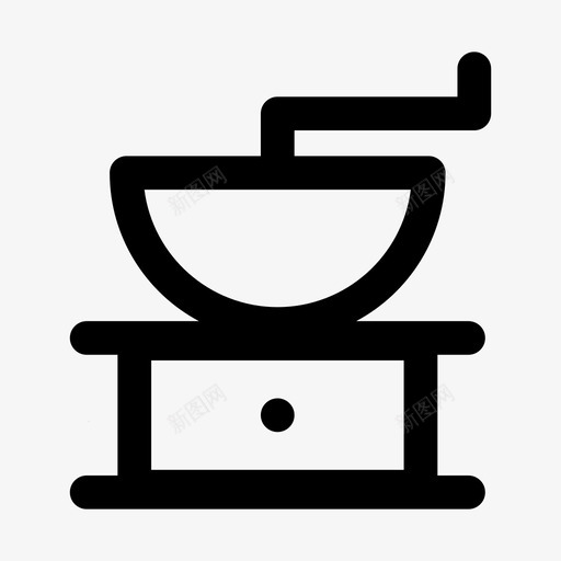 咖啡研磨机咖啡豆咖啡机图标svg_新图网 https://ixintu.com 咖啡机 咖啡研磨机 咖啡豆 机械