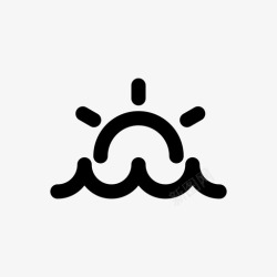 清晨icon日出黄昏清晨图标高清图片