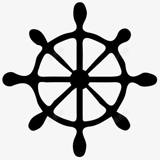 船轮船航海图标svg_新图网 https://ixintu.com 掌舵 操舵 海军 航海 船 船轮
