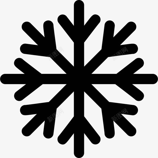 雪山降水图标svg_新图网 https://ixintu.com 冬天 天气 山 滑雪 降水 雪 雪花