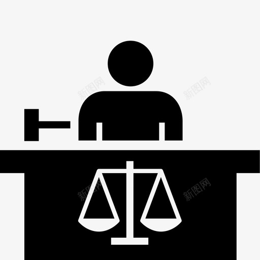 法官审判规模人法律图标svg_新图网 https://ixintu.com 人 司法 审判 法官 法律 规模