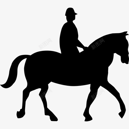 骑马比赛人图标svg_新图网 https://ixintu.com 人 动物 头盔 比赛 运动 马术 骑师 骑马 骑马人