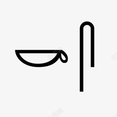 象形文字古代通讯图标图标