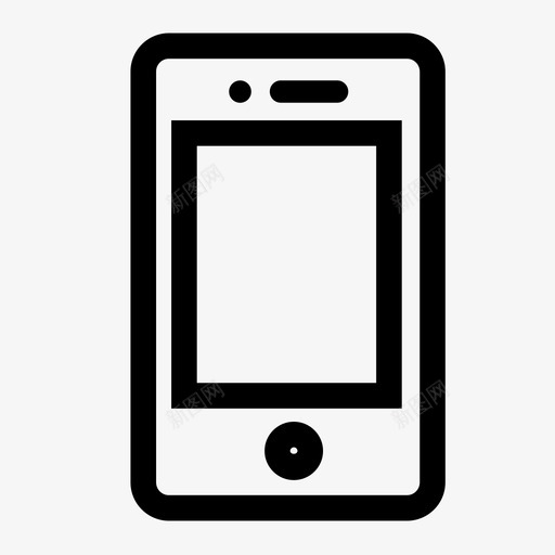 iphone手机通讯图标svg_新图网 https://ixintu.com iphone 手机 智能手机 电子设备 电话 通讯