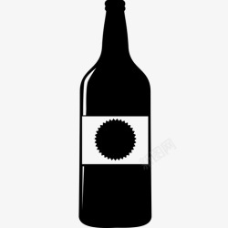 啤酒罐子瓶子饮料瓶装啤酒图标高清图片