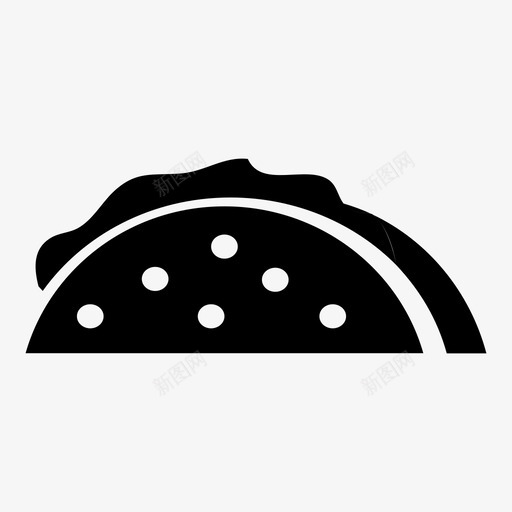 玉米卷快餐垃圾食品图标svg_新图网 https://ixintu.com 垃圾食品 墨西哥菜 快餐 玉米卷 餐食