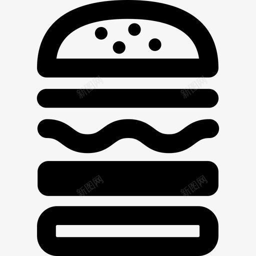 汉堡包巨无霸芝士汉堡图标svg_新图网 https://ixintu.com 吃 垃圾食品 巨无霸 汉堡包 芝士汉堡 餐食