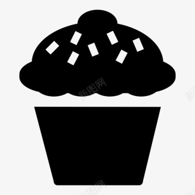 纸杯蛋糕烘焙面包房图标图标