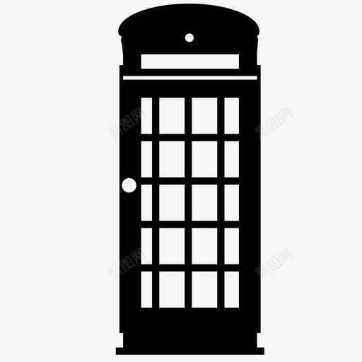 电话亭超人红色图标svg_新图网 https://ixintu.com 伦敦 呼叫 电话 电话亭 红色 英国 超人
