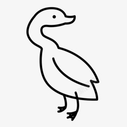 反人类鹅动物鸟图标高清图片