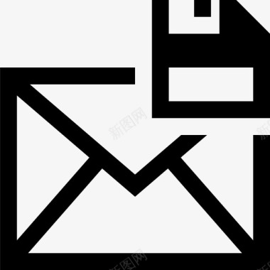 保存电子邮件打开邮件图标图标