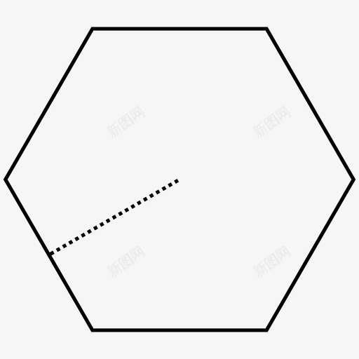 多边形几何数学图标svg_新图网 https://ixintu.com 几何 多边形 度量 形状 数学