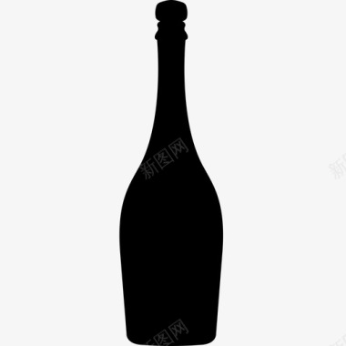 酒瓶香槟饮料图标图标