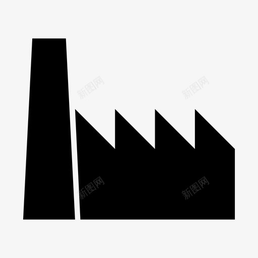 工厂建筑物城市图标svg_新图网 https://ixintu.com 制造业 城市 工业 工人 工作 工厂 建筑物 污染