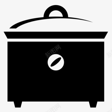 慢锅烹饪锅图标图标